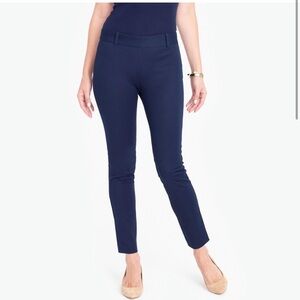 J. Crew Stretch Cotton Winnie Trouser Ankle Pants Navy Blue